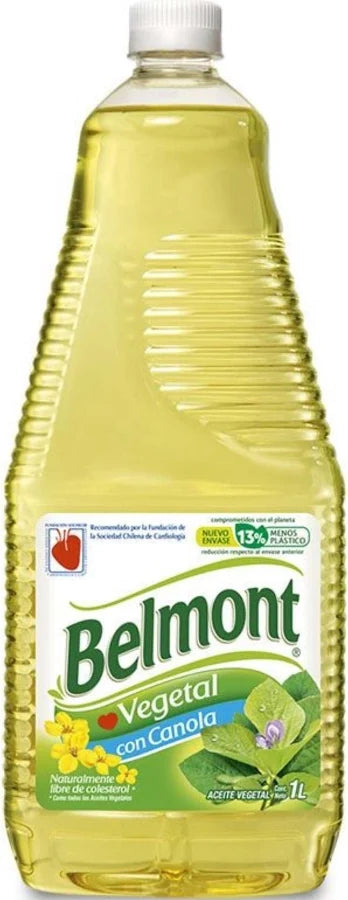 ACEITE BELMONT VEGETAL CANOLA  1 LT (12)