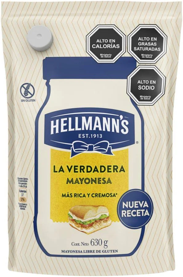 Mayonesa Hellmans doypack 630 Grs