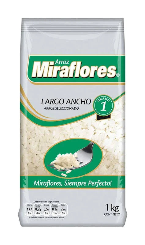 Arroz Miraflores Grado 1 1 Kilo
