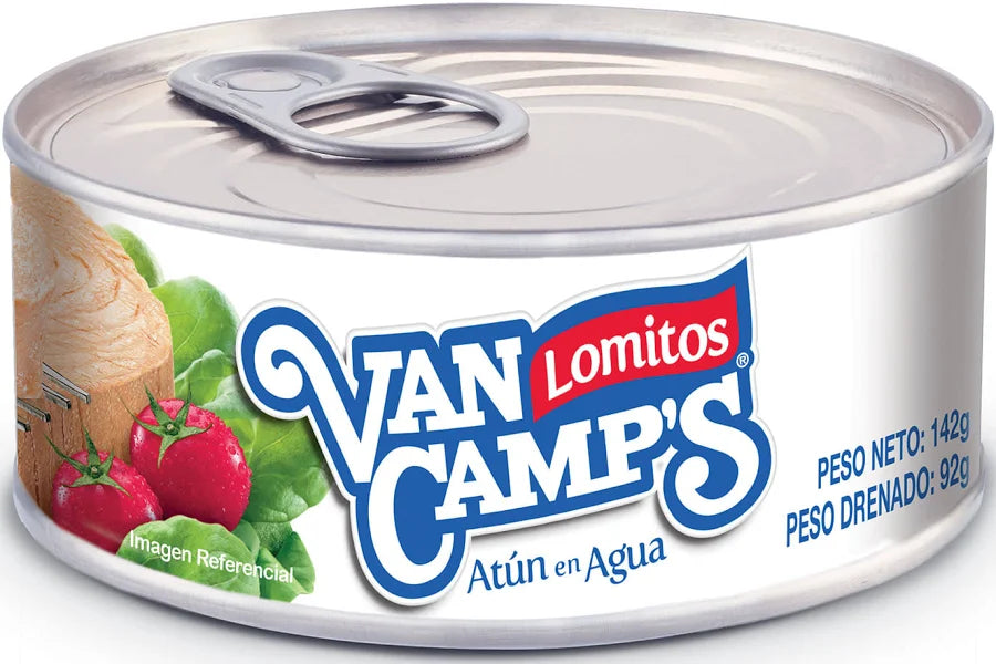 Atun Van Camps en agua